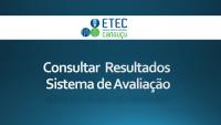 Demonstração de como consultar os resultados das avaliações no sistema online da ETEC.